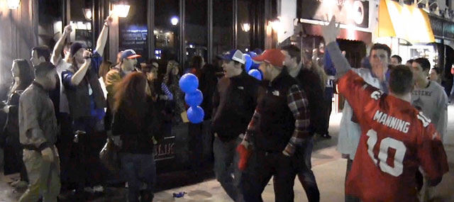 Fans Celebrate Giants Super Bowl Victory