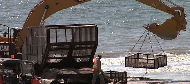 Beach Replenishment Underway at Long Beach Island