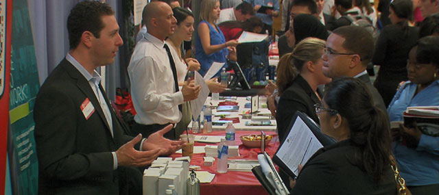 Thousands Line Up To Attend Rutgers Job Fair