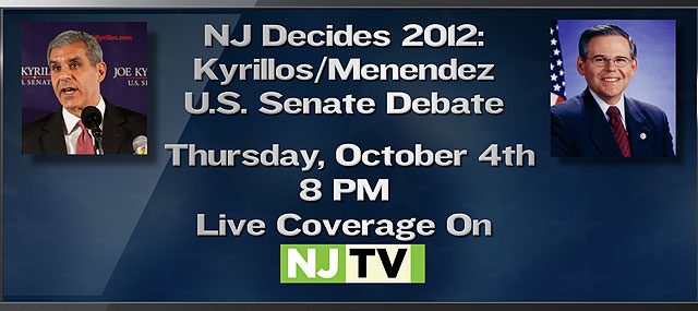 NJ Decides 2012: Kyrillos/Menendez Debate for U.S. Senate