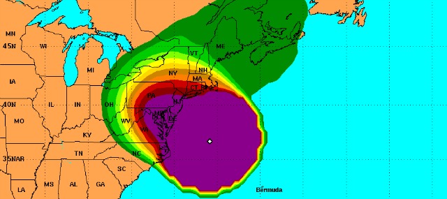 New Jerseyans Start Feeling Effects of Hurricane Sandy