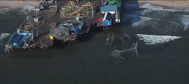 Aerial Views Show Jersey Shore Damage from Hurricane Sandy