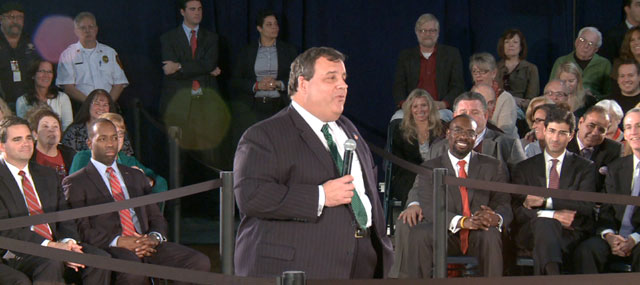 At Belmar Town Hall, Christie Hears From Desperate Sandy Victims