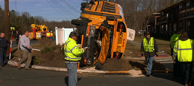 Old Bridge Bus Crash Leaves 2 Seriously Injured