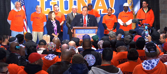 Absent Democratic Unanimity, Early Union Commitments Go to Christie