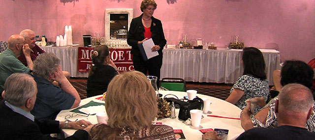 Senate Candidate Eck Addresses Voters in Monroe Township