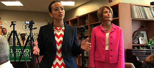 Buono, Silva Spend First Day on Campaign Trail on the Defensive