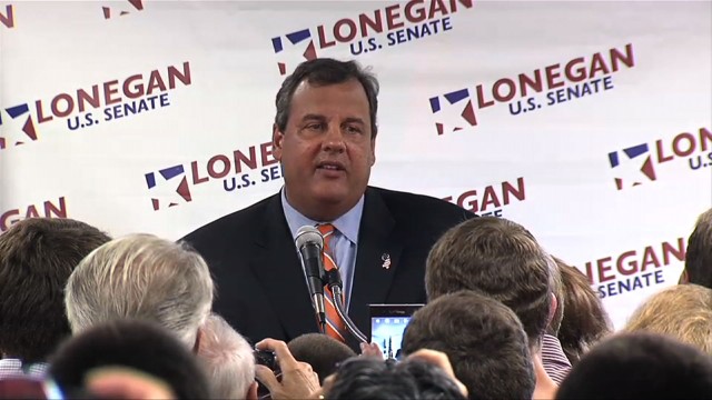 Christie Endorses Lonegan for U.S. Senate