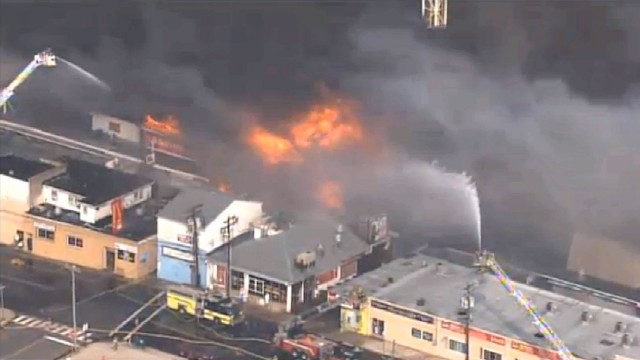 Massive Six-Alarm Fire Burns Seaside Boardwalk