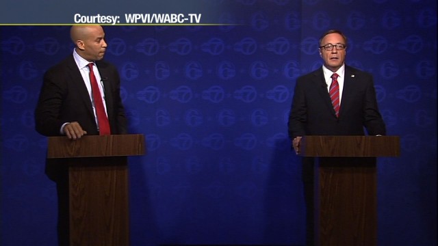Booker and Lonegan Meet in First Debate