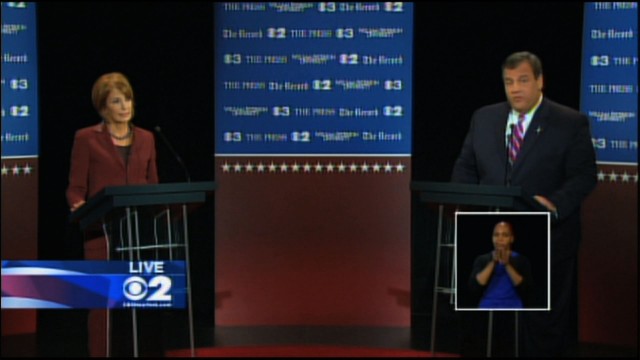 Buono, Christie Face Off in First Debate