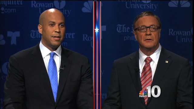 Booker, Lonegan Clash in Final Debate