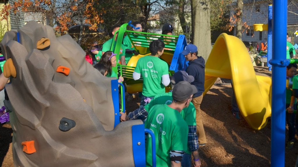 Volunteers Build Playground in Moonachie For Sandy-Affected Children