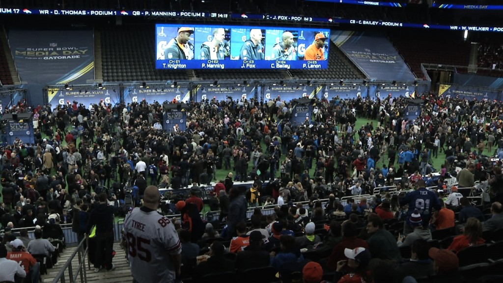 Fans Get Ready for Super Bowl XLVIII