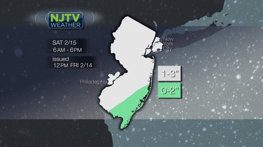 NJTV Weather: Light Snowfall Expected Saturday