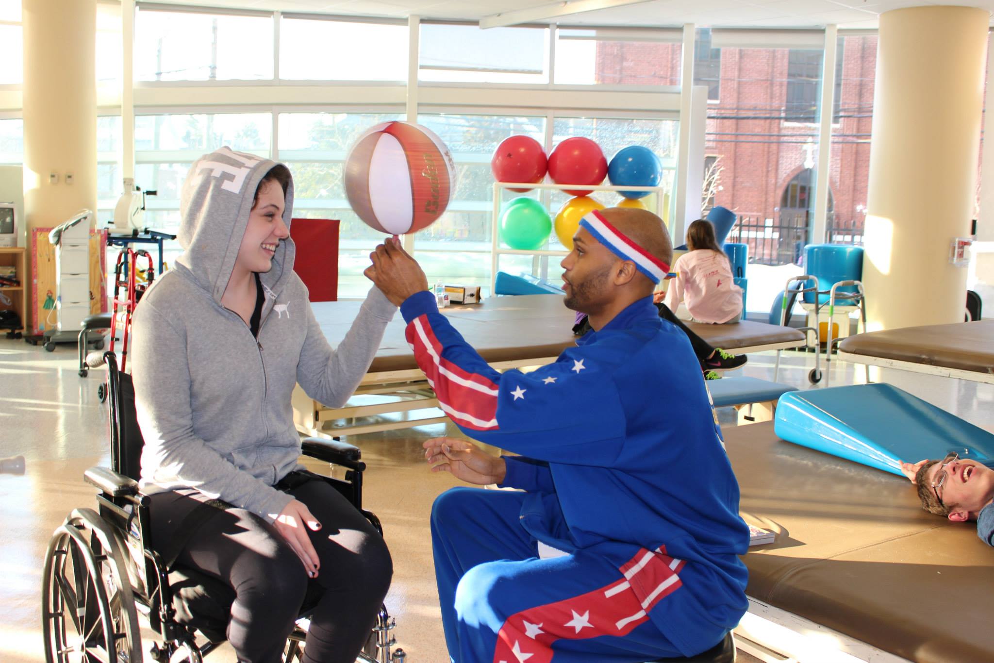 Harlem Globetrotter Visits Kids In New Brunswick Hospital