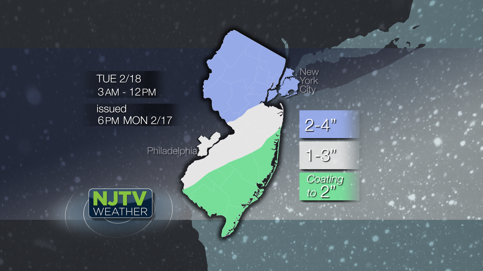 NJTV Weather: Snowfall Will Affect Tuesday Commute | NJ Spotlight News