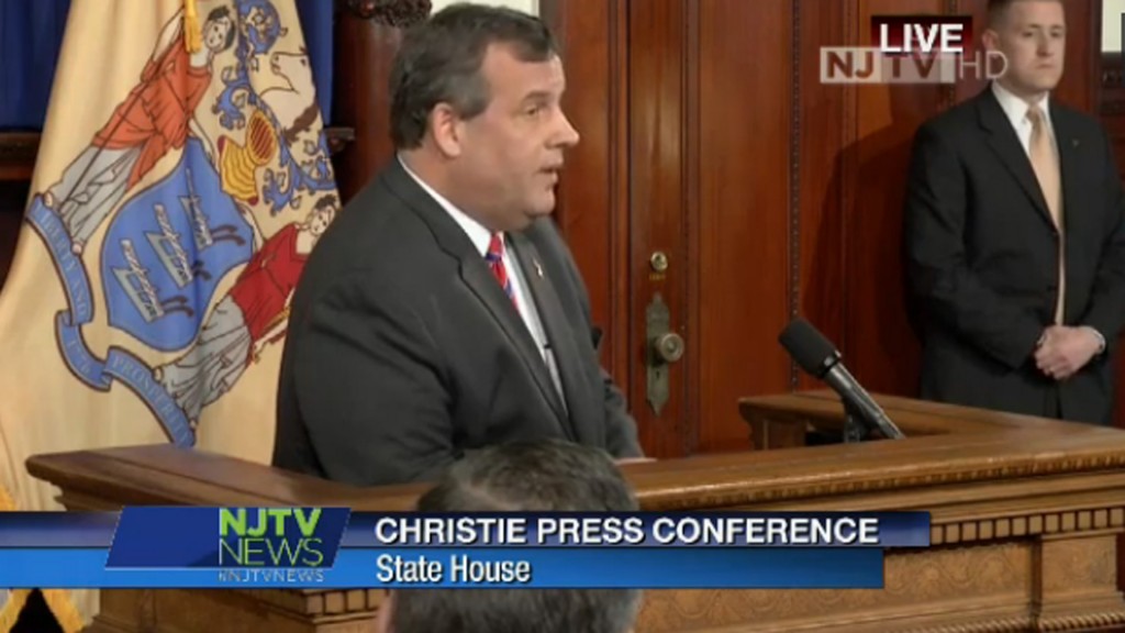 Christie Holds Trenton Press Conference to Announce Resignation of PA Chairman Samson