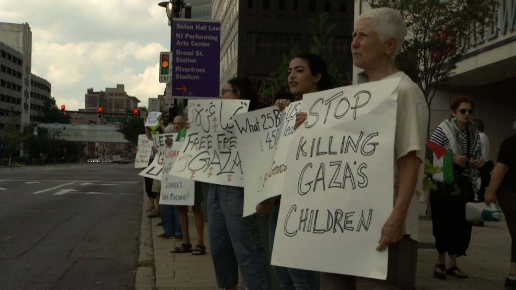Demonstrators Call Out Booker, Menendez on Their Support of Israel