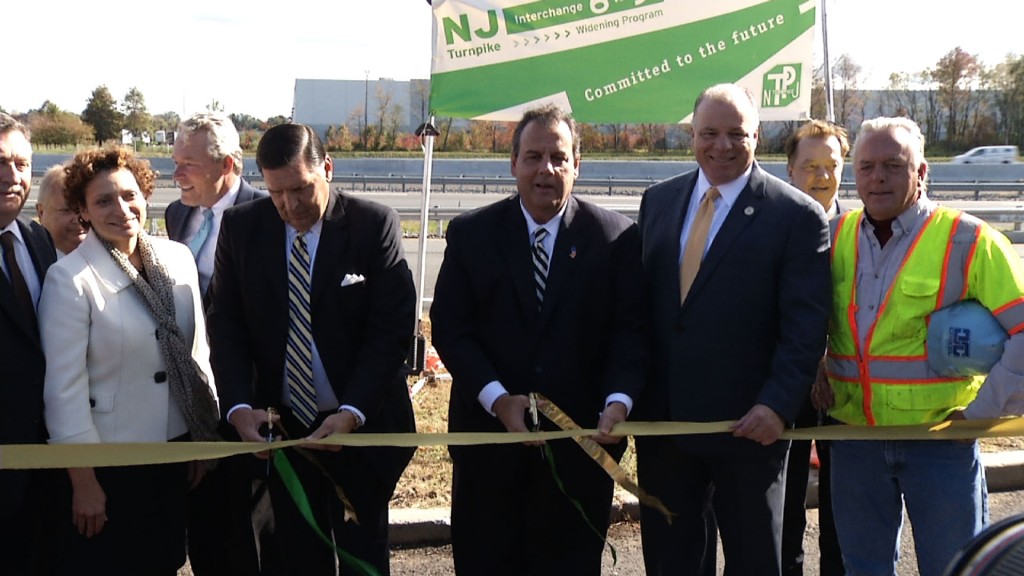 Christie, Sweeney, Fox Avoid Talk of Gas Tax at Turnpike Ribbon Cutting
