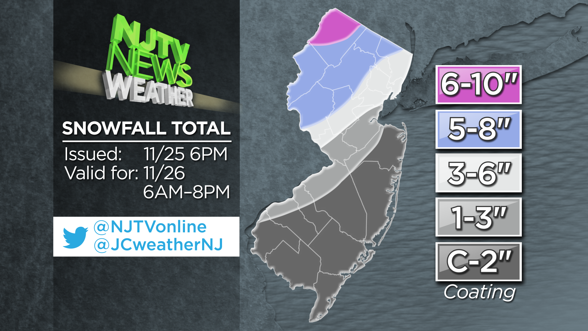 NJTV Weather: Northern NJ Could Get 10 Inches of Snow | Video | NJ ...