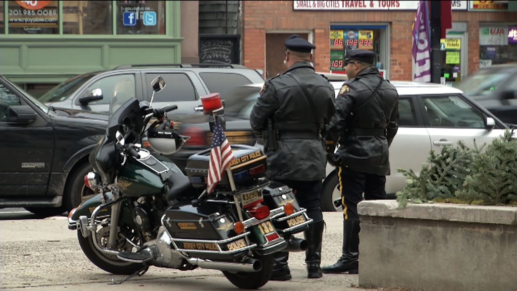 NJ Police React to NYPD Shooting