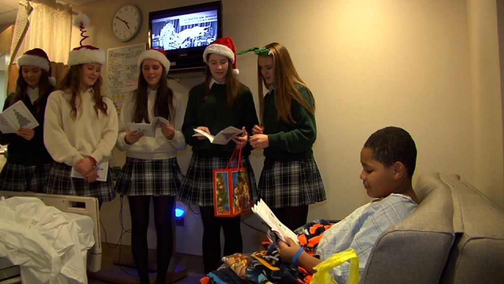 Teens Sing to Children’s Hospital Patients