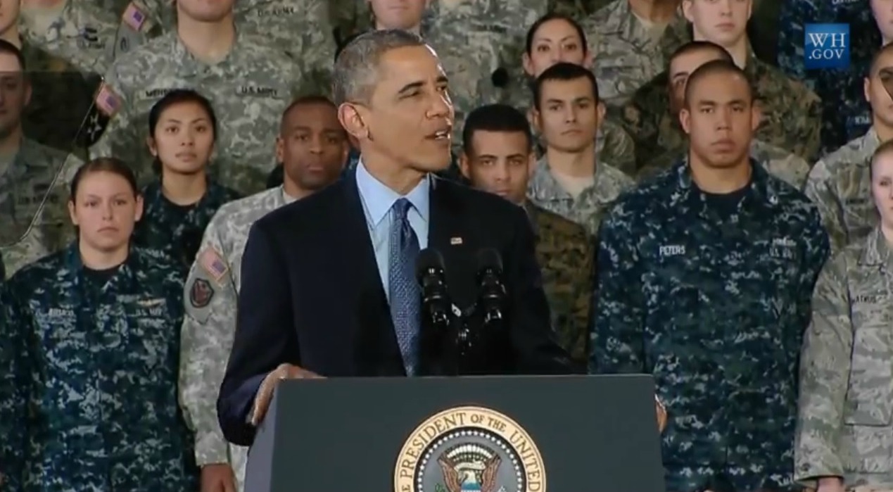 President Obama Visits New Jersey to Speak with Troops