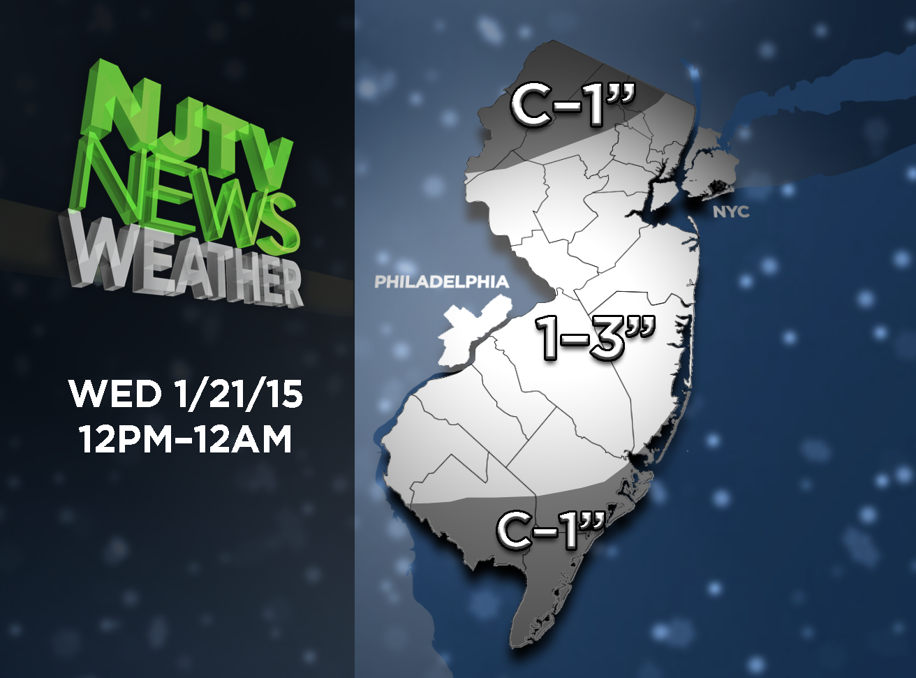 NJTV Weather: Snow in the Forecast for Wednesday
