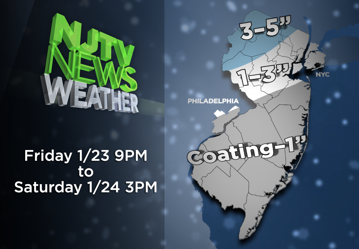 NJTV Weather: Snow Coming Friday into Saturday