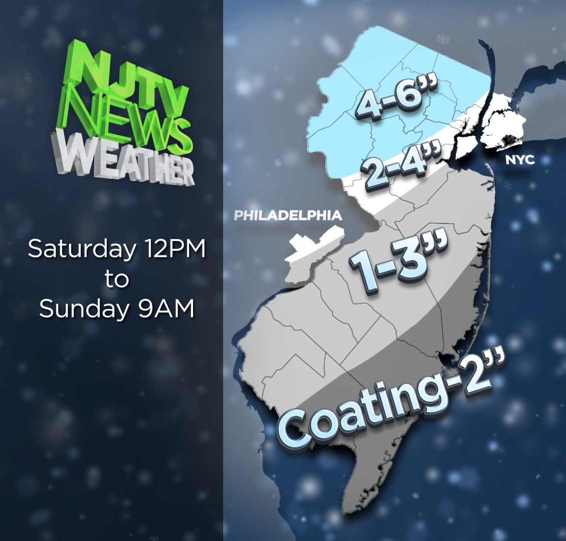 NJTV News Weather: Up to Six Inches of Snow Expected Saturday into Sunday