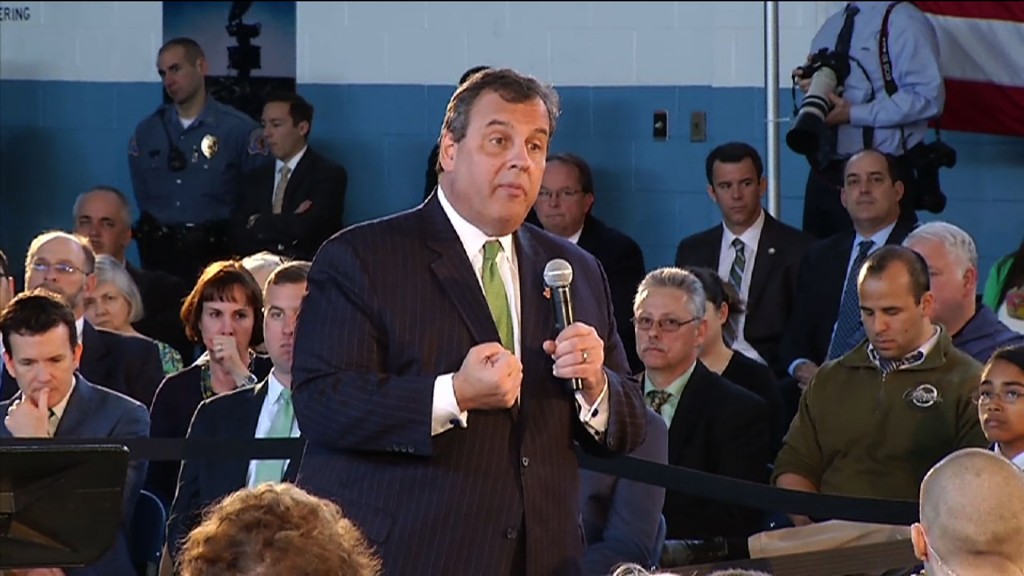 Christie Repeats Message About Pension System at Freehold Town Hall