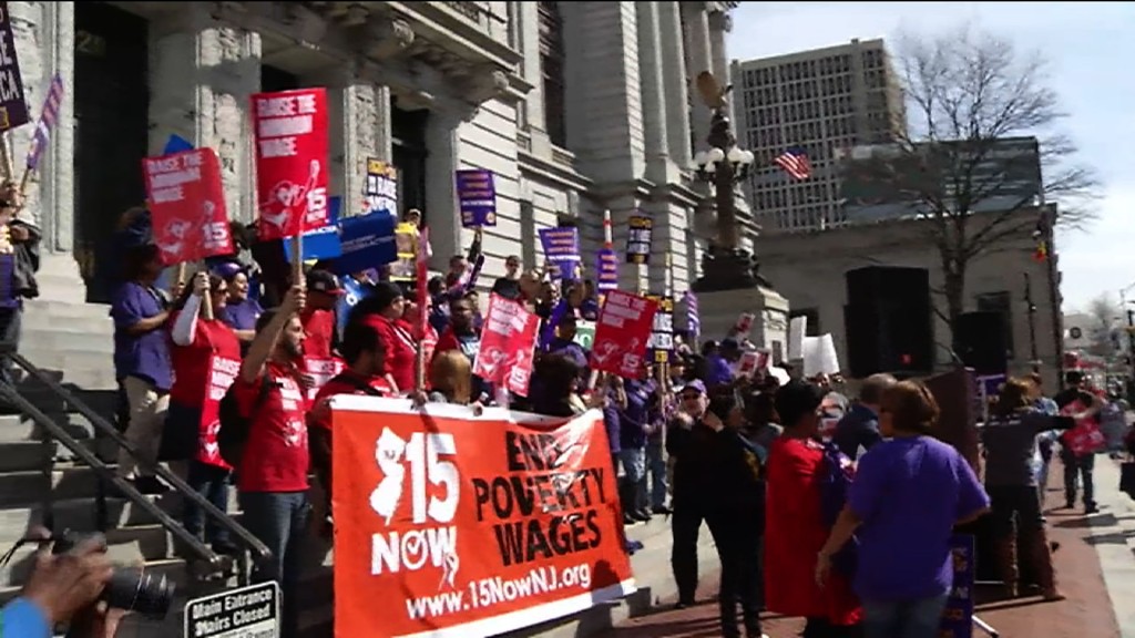 New Jersey Workers Rally to ‘Fight for $15’