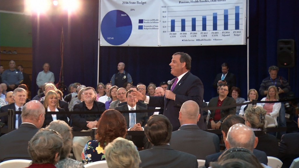 Christie Defends Pension Stance at Sparta Town Hall