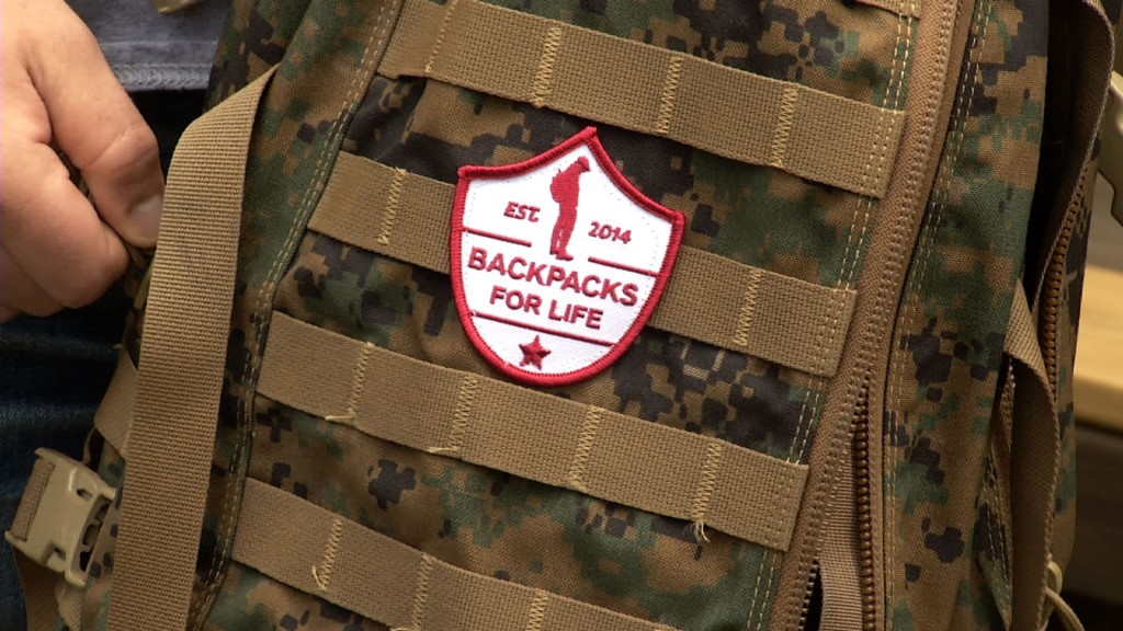 Marine Gives Back to Veterans Through Backpacks for Life
