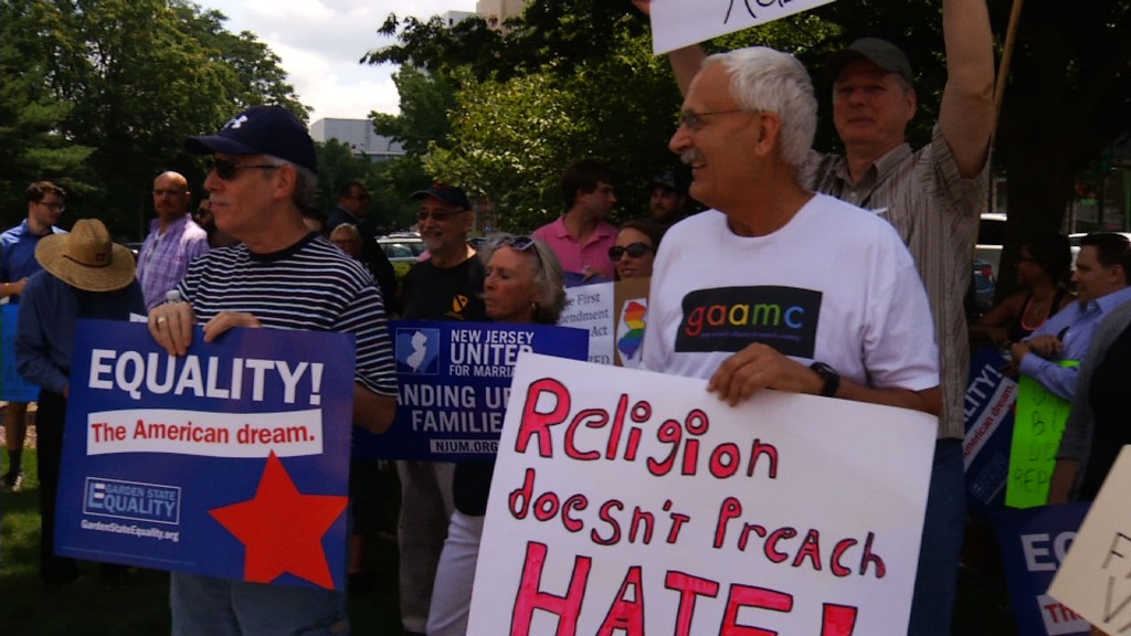 Protesters Say Garrett’s Views Out of Step with New Jersey
