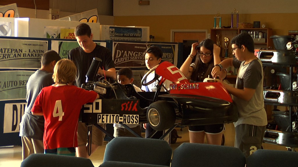 Teaching Kids in Trenton Go-Kart Racing