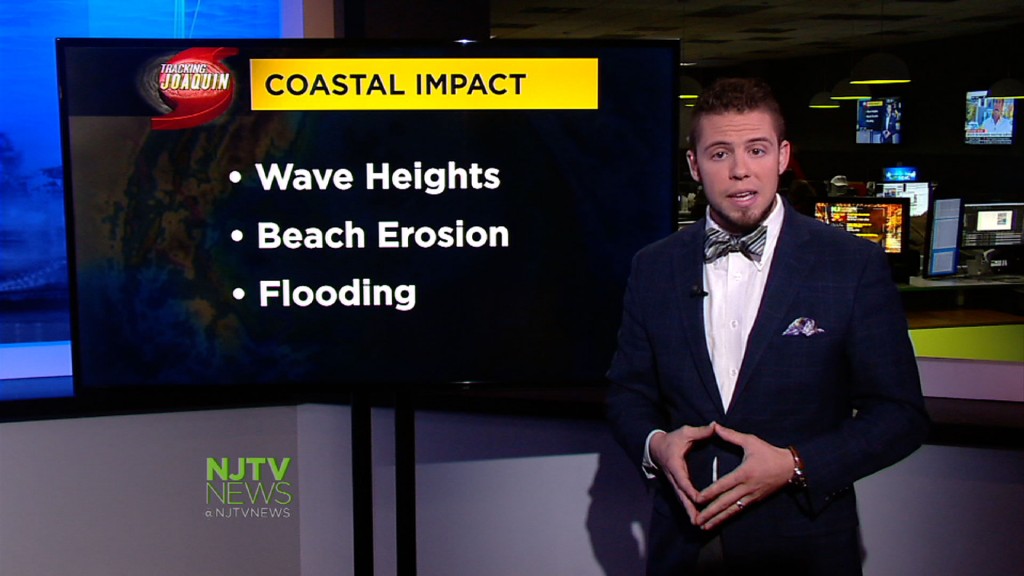 NJTV News Weather: Joaquin’s Effects Will Still Be Felt at the Jersey Shore