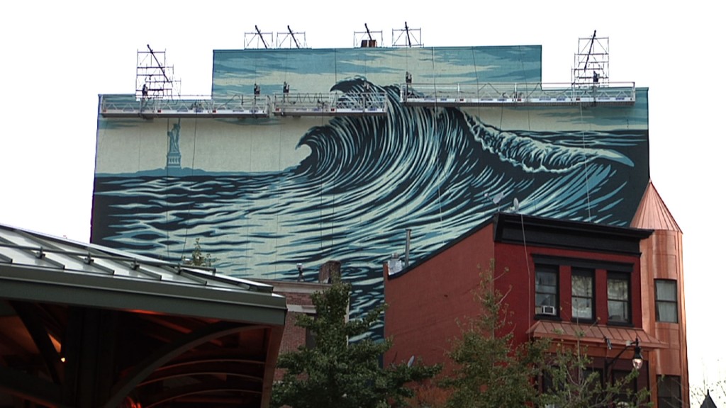 Obama ‘Hope’ Artist Shepard Fairey Completes Jersey City Mural