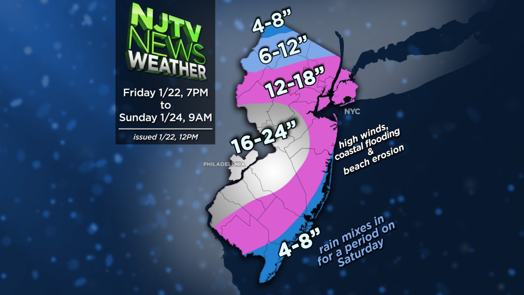 NJTV News Weather: Latest Forecast for Weekend Blizzard