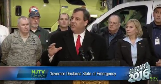 NJTV News Special Report: Blizzard of 2016 Gov. Christie Emergency Briefing