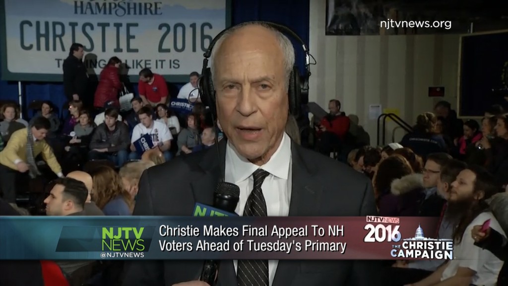 Christie Makes Final Push in New Hampshire for Primary Votes