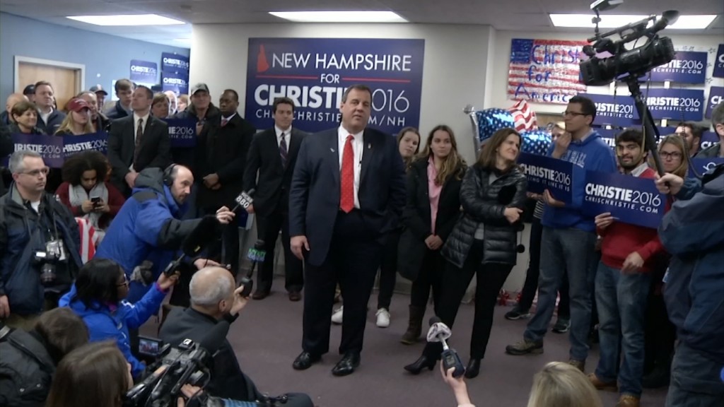 Christie Optimistic on New Hampshire Primary Day