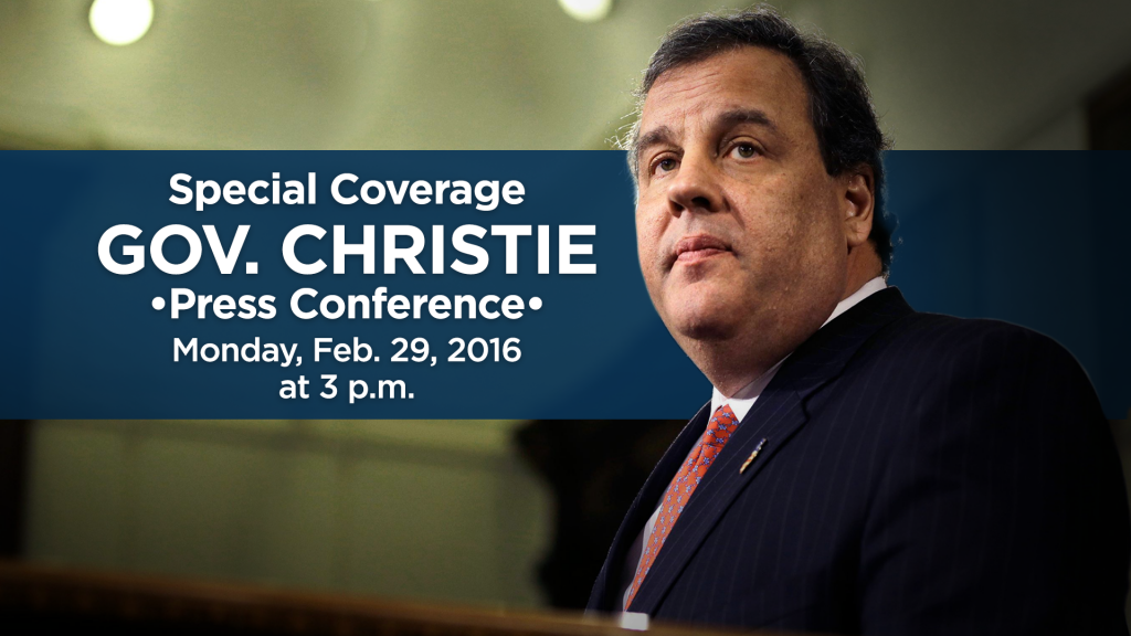 NJTV News Special Coverage: Gov. Christie Press Conference
