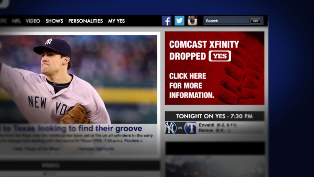 Yankee Fans with Comcast Can’t Watch Games