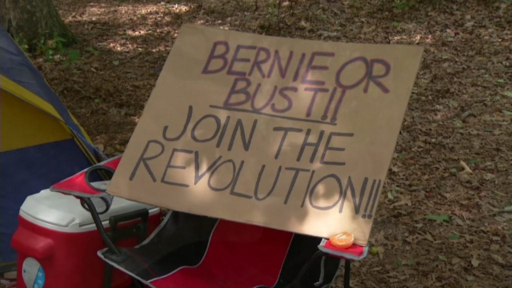 Sanders Supporters Camp in Parvin State Park for ‘Bernstock’