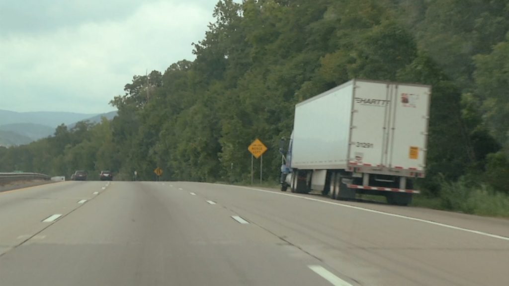 With Rest Areas Full, Truck Drivers Pull Over Along Route 287