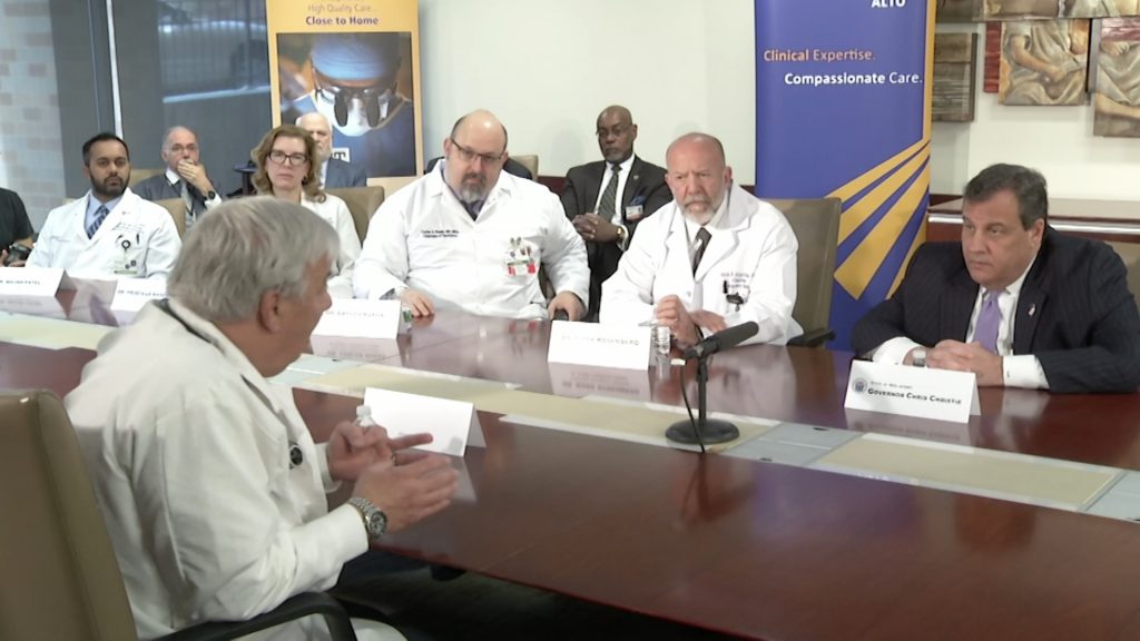 In Paterson, Christie Joins Medical Staff to Talk Opioid Addiction