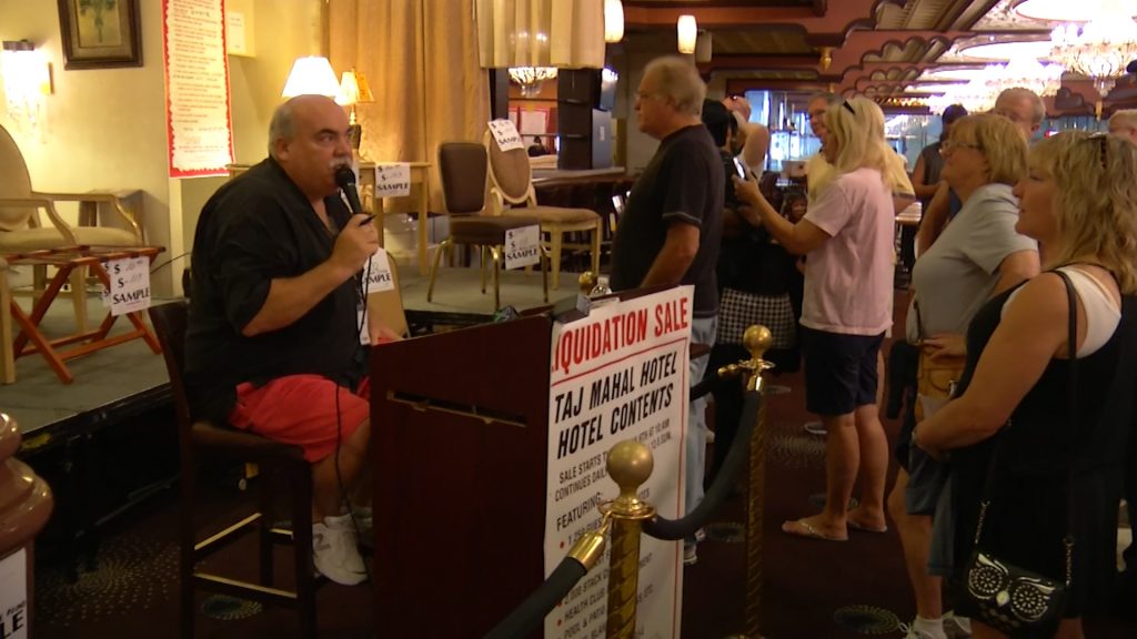 Lots to see and buy at the Taj Mahal liquidation sale