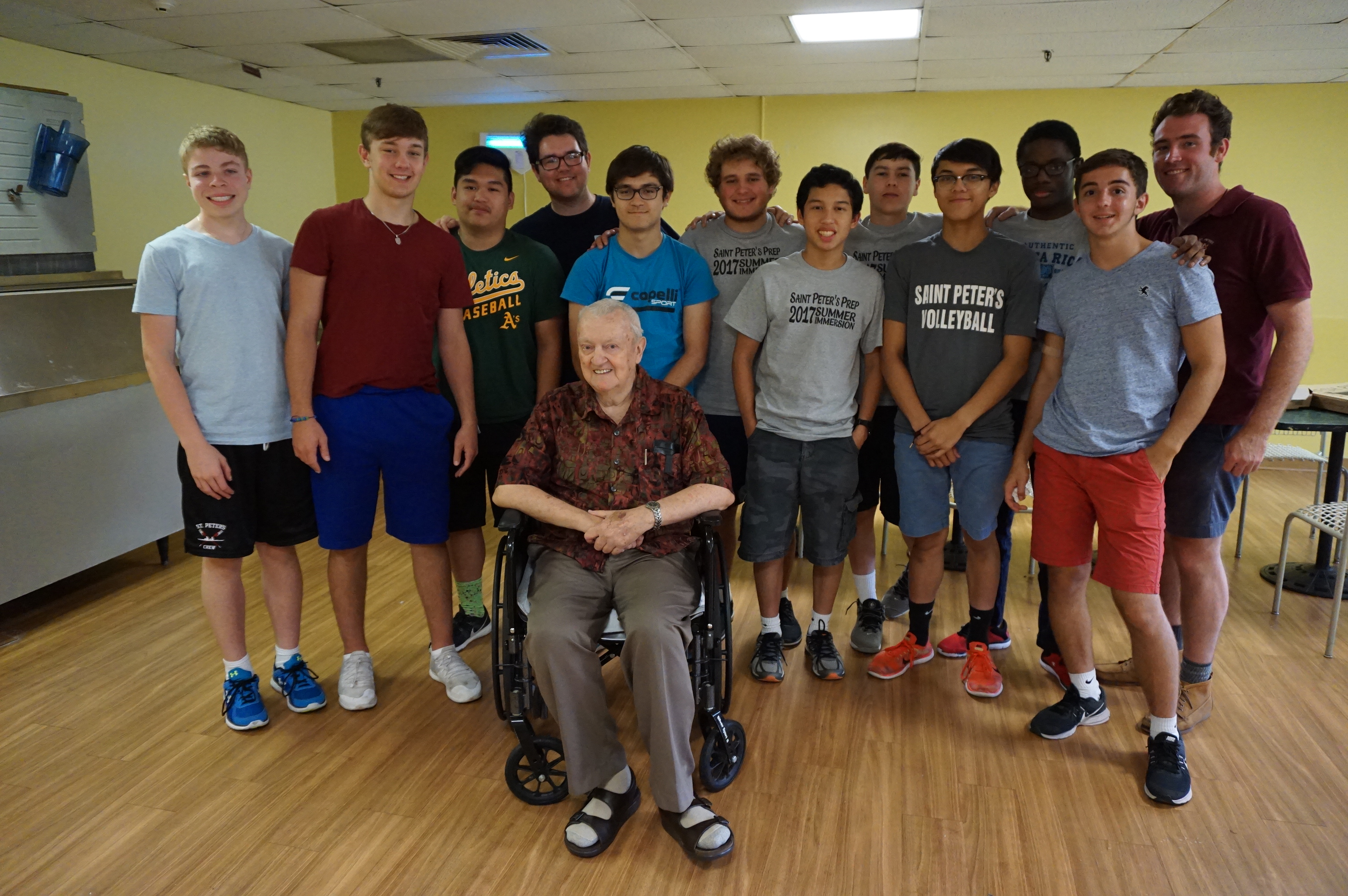 Saint Peter’s Prep students volunteer in Newark
